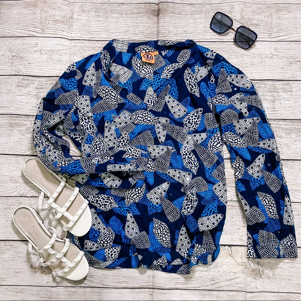 Tory Burch long sleeve linen shirt